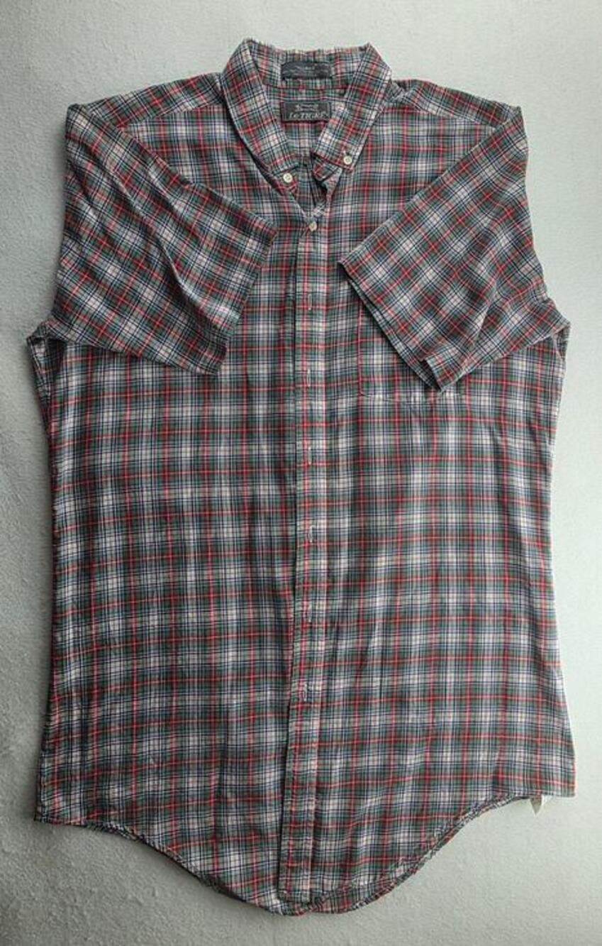 Le Tigre All Man Plaid Button Down Shirt Size 16.5